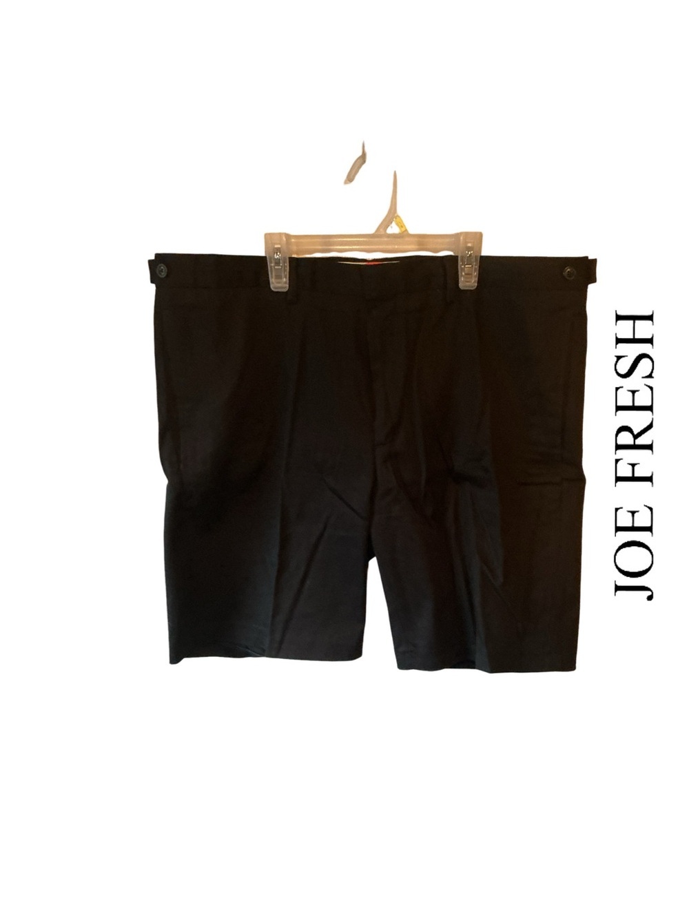 Joe Fresh Men’s Black Classic Shorts with Button Adjustable Waist